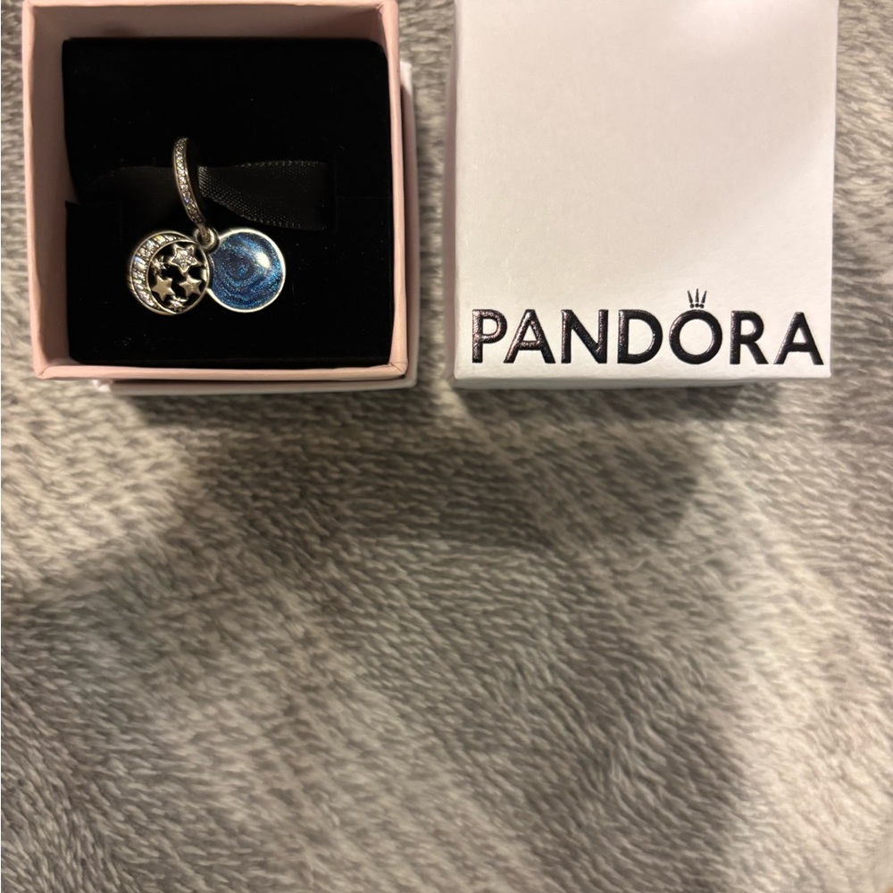 Pandora Silver and Blue Star Charm
